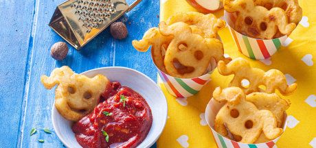 Mosolygós burgonya házi ketchuppal