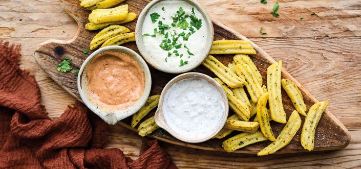 Wavy Blends hullámosan szelt burgonyahasábok 3 mártogatóssal